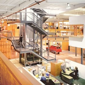 interior design of modern office space