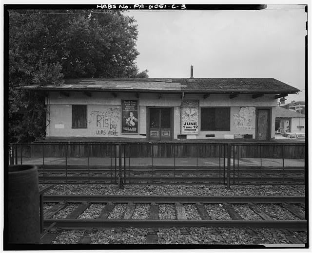 Ambler Railroad Station, Freight Station, North side of Butler Avenue, east & west of Reading Railroad tracks, Ambler, Montgomery County, PA  Library of Congress Prints and Photographs Division Washington, D.C. 20540 USA