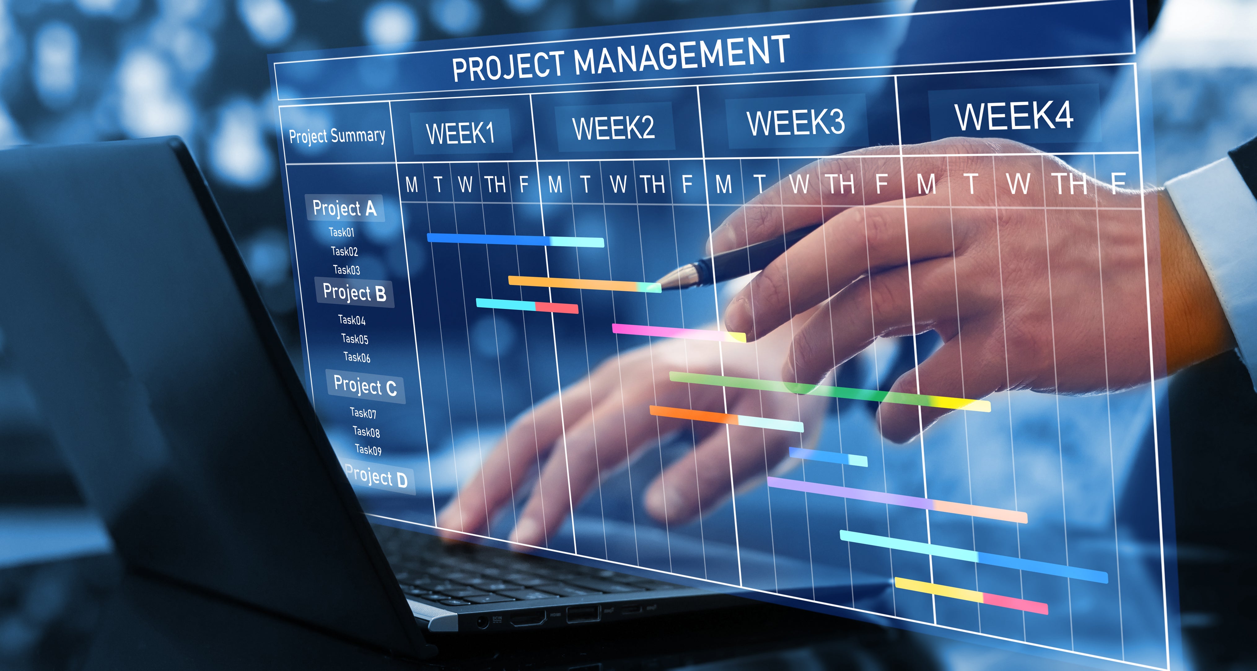 Project Management screen