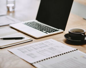 organized writers desk