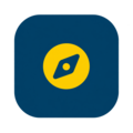 Icon representing a compass
