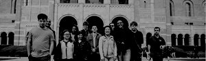 Pathway students with Royce Hall