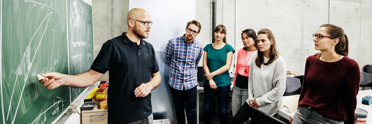 Teachers learning techniques in the classroom