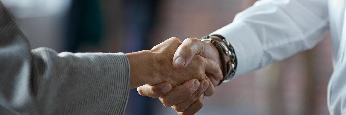 People shaking hands